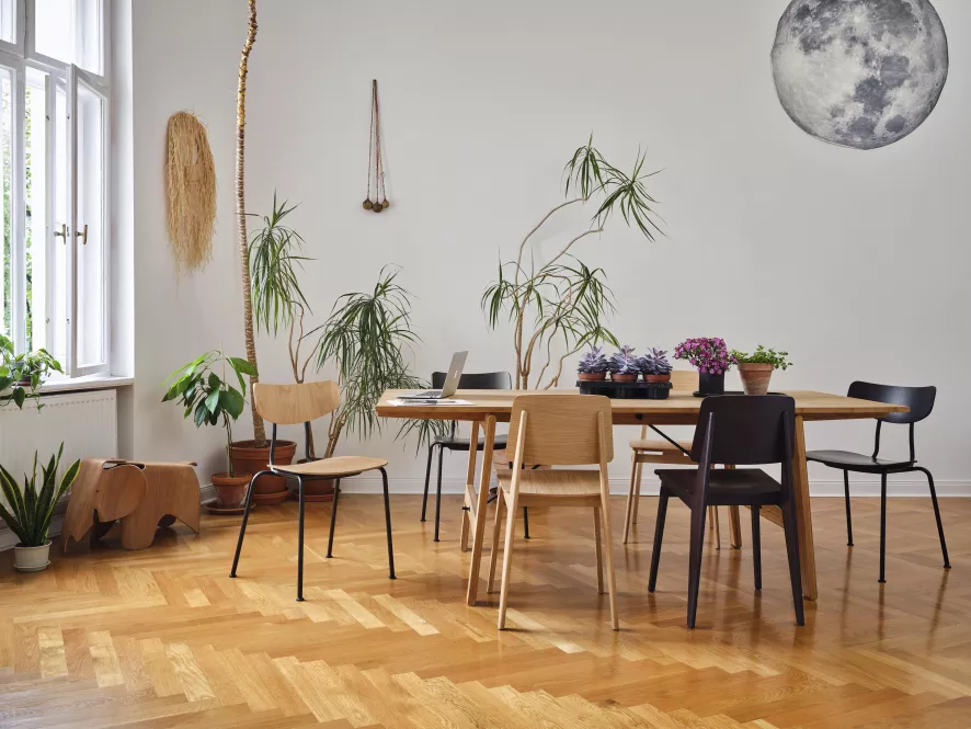 Vitra Eames Coffee Table 1140 Essen Honing Walnotenhout 10 Vitra Eames Coffee Table 1140 Essen Honing Walnotenhout - Afbeelding 8