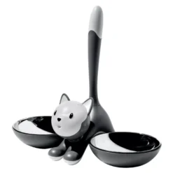 Alessi Tigrito Kattenvoerbak Ø16 Grijs