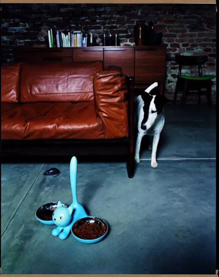 Alessi Tigrito Kattenvoerbak Ø16 Grijs 4 Alessi Tigrito Kattenvoerbak Ø16 Grijs - Afbeelding 2