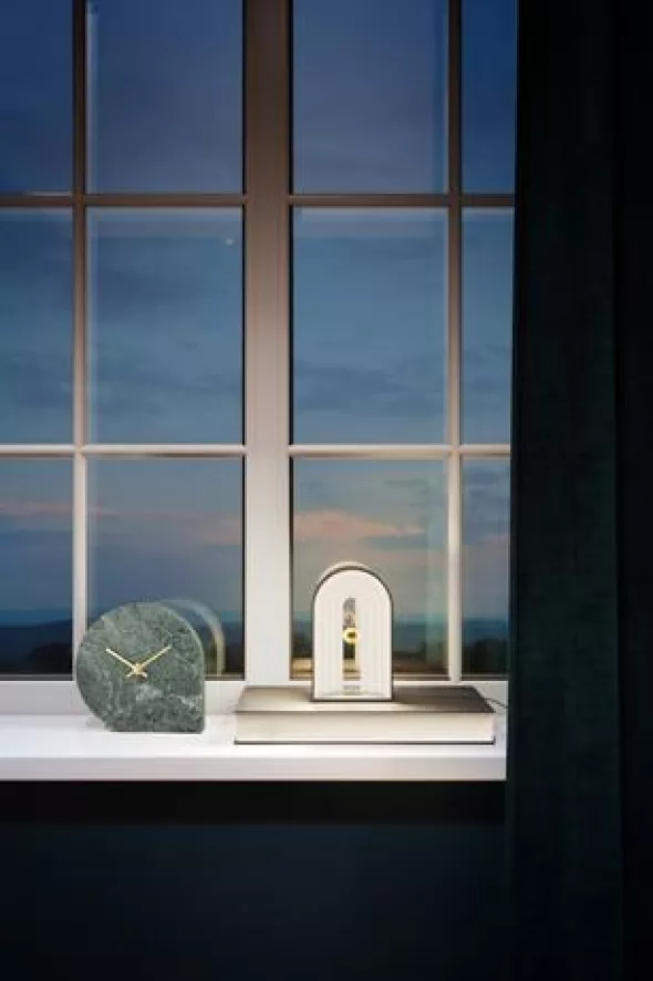 AYTM Stilla Klok Travertijn 5 AYTM Stilla Klok Travertijn - Afbeelding 3