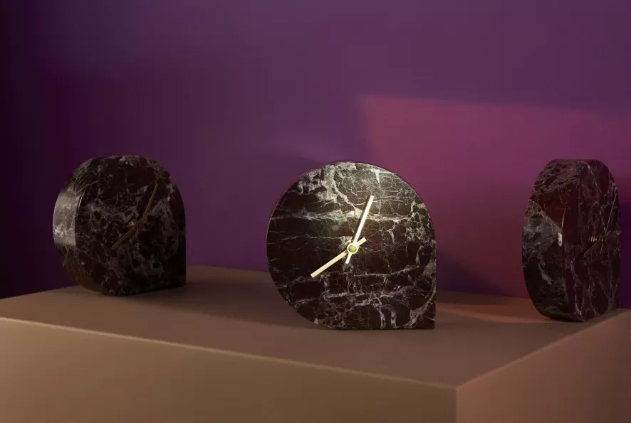 AYTM Stilla Klok Travertijn 8 AYTM Stilla Klok Travertijn - Afbeelding 6