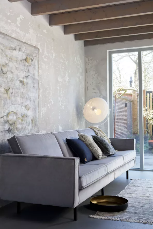 BePureHome Rodeo Velvet Bank 3-zits Blauw 9 BePureHome Rodeo Velvet Bank 3-zits Blauw - Afbeelding 7