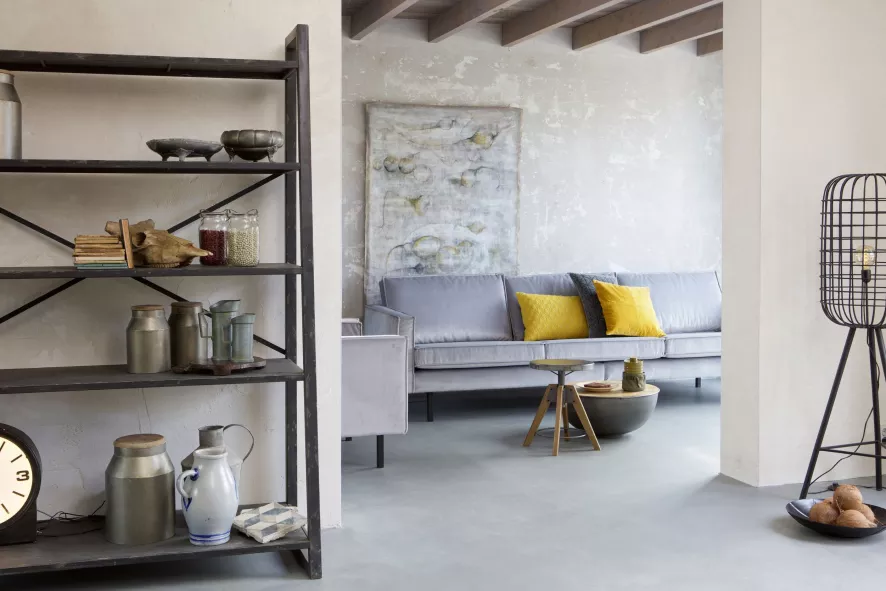 BePureHome Rodeo Velvet Bank 3-zits Blauw 10 BePureHome Rodeo Velvet Bank 3-zits Blauw - Afbeelding 8