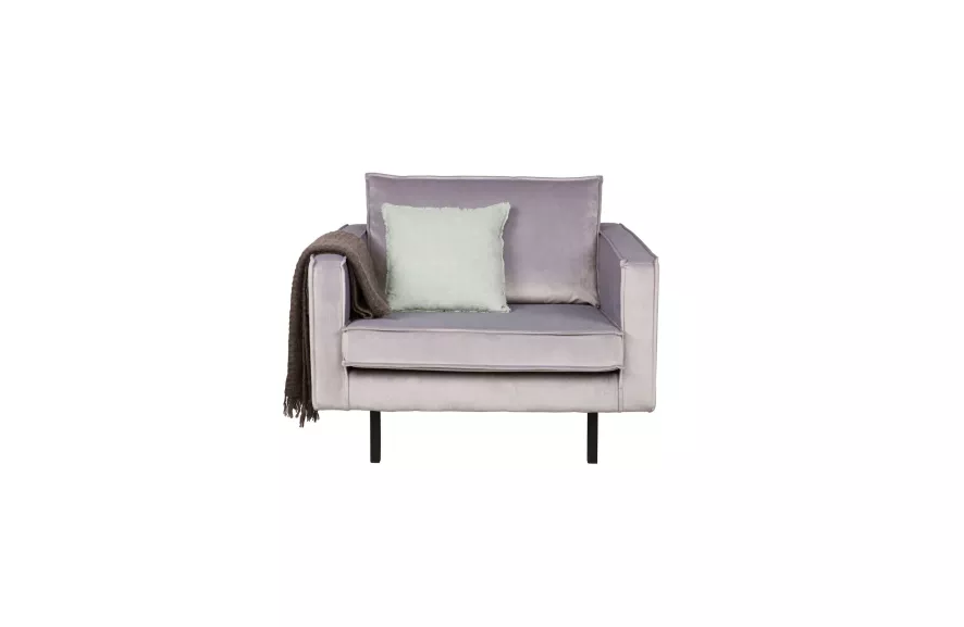 BePureHome Rodeo Velvet Fauteuil Taupe 9 BePureHome Rodeo Velvet Fauteuil Taupe - Afbeelding 7