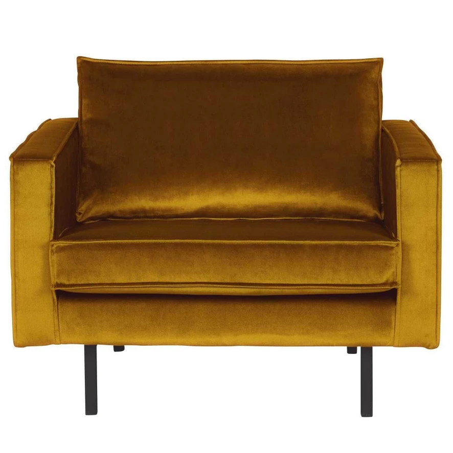 BePureHome Rodeo Velvet Fauteuil Taupe 14 BePureHome Rodeo Velvet Fauteuil Taupe - Afbeelding 12