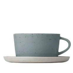 Blomus Sablo Koffie Kop En Schotel Set Van 2 Stone