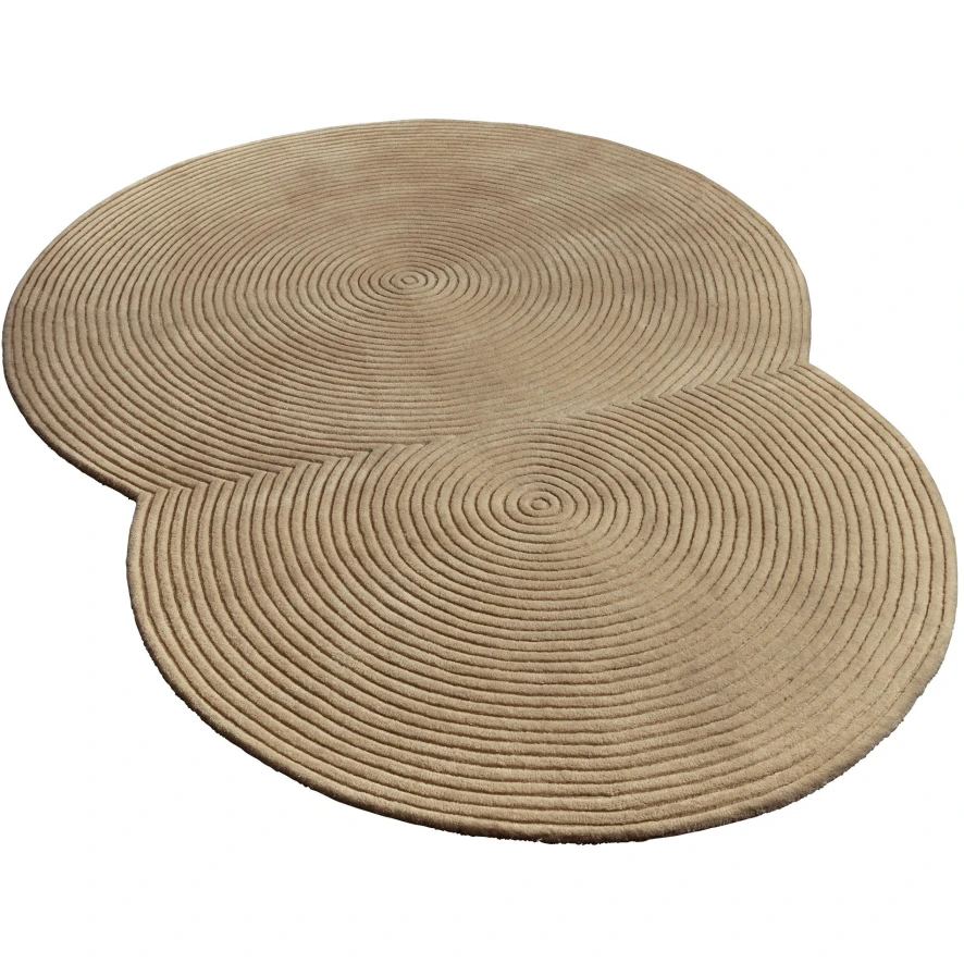 Bolia Zen Rounded Vloerkleed 175x240 Donkerbeige 4 Bolia Zen Rounded Vloerkleed 175x240 Donkerbeige - Afbeelding 2