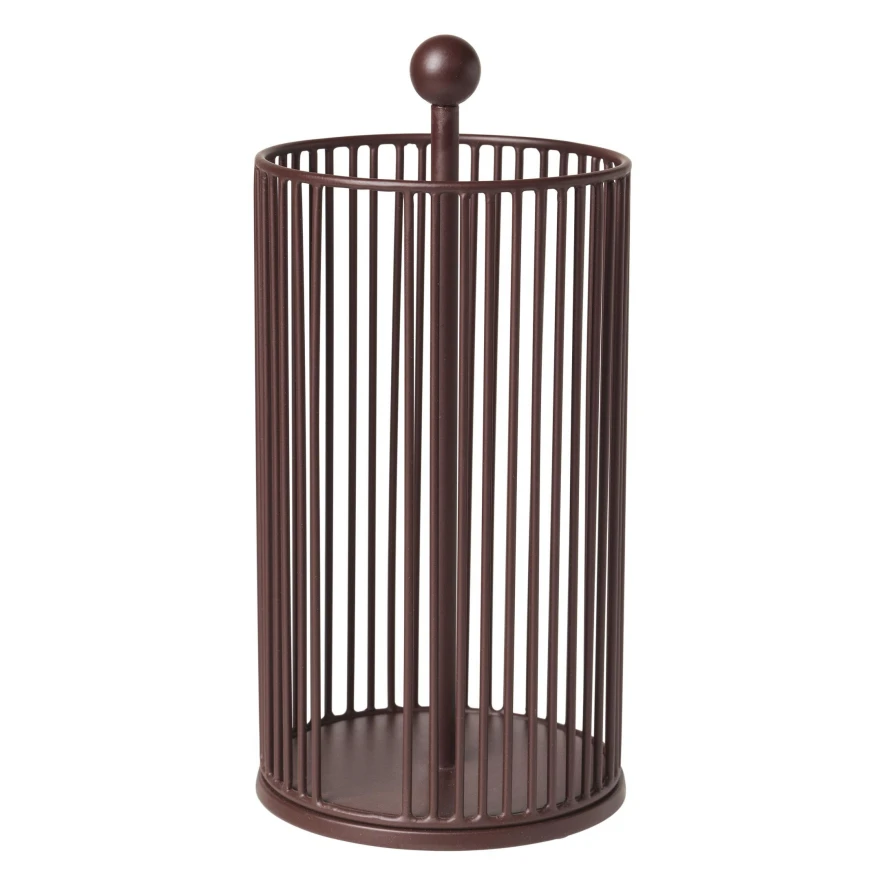 Broste Copenhagen Edda Keukenrolhouder Puce Red 3 Broste Copenhagen Edda Keukenrolhouder Puce Red