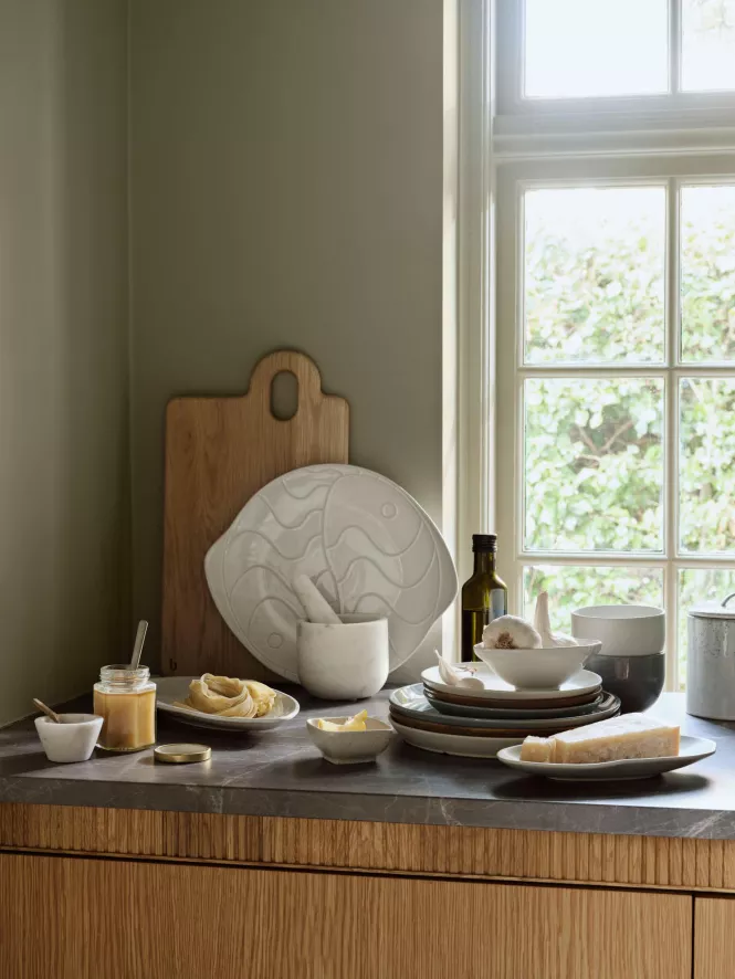 Broste Copenhagen Eli Ontbijtbord Ø20 Caramel Brown 4 Broste Copenhagen Eli Ontbijtbord Ø20 Caramel Brown - Afbeelding 2