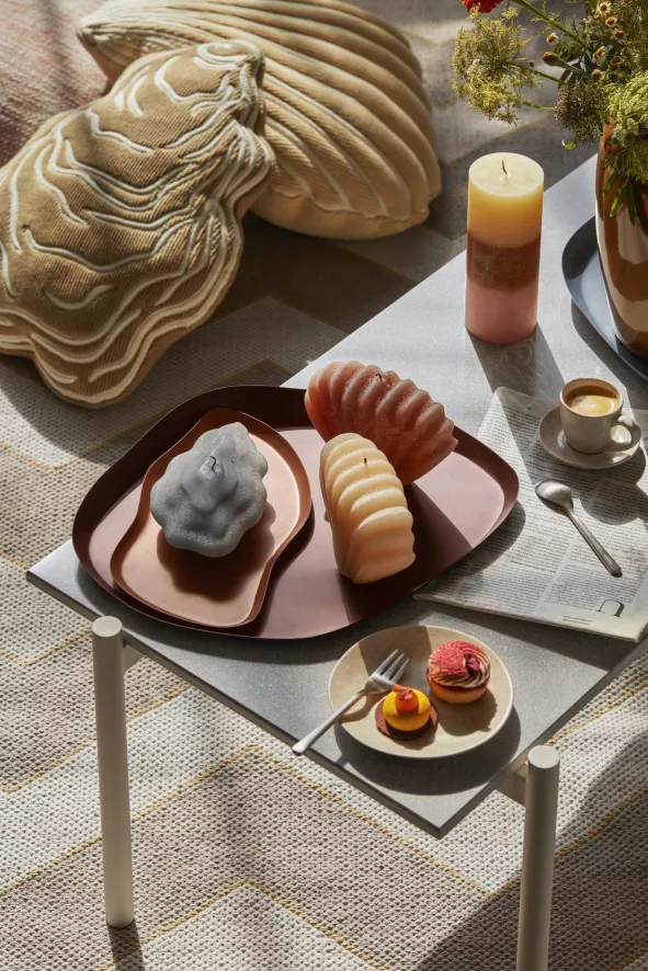 Broste Copenhagen Mie Dienblad 32x39 Blauw 6 Broste Copenhagen Mie Dienblad 32x39 Blauw - Afbeelding 4