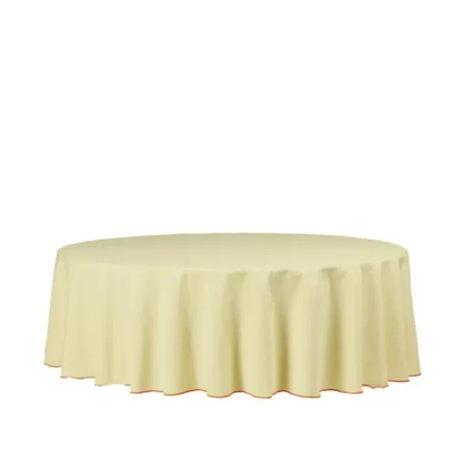 Broste Copenhagen Wilhelmina Tafelkleed Ø200 Light Yellow