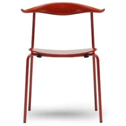 Carl Hansen & Son CH88T Powdercoated Stoel Red Brown
