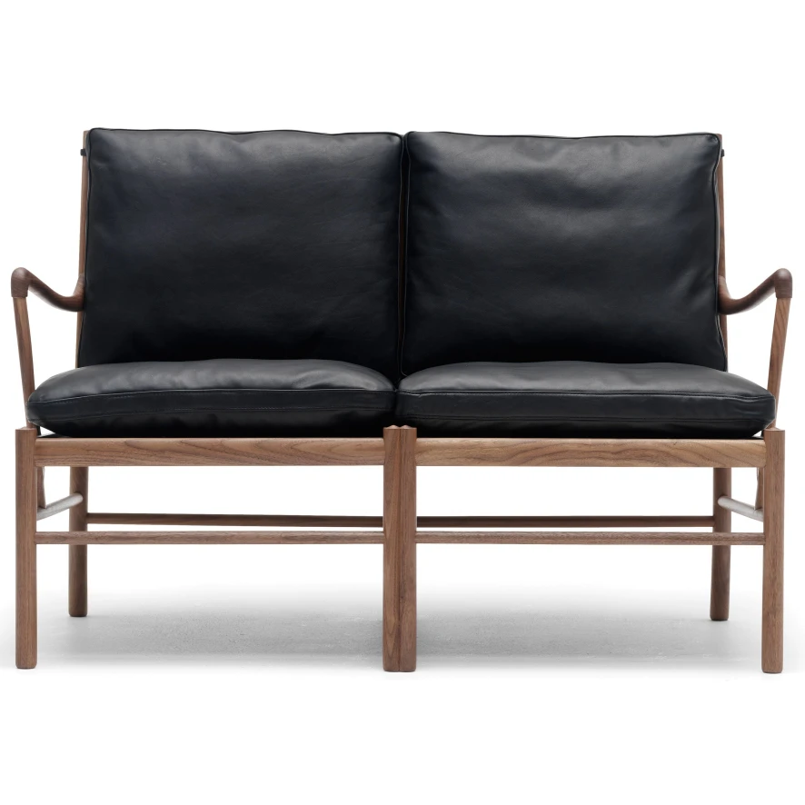 Carl Hansen & Son OW149-2 Colonial Bank Geolied Walnoten Thor 307 Leer 12 Carl Hansen & Son OW149-2 Colonial Bank Geolied Walnoten Thor 307 Leer - Afbeelding 10