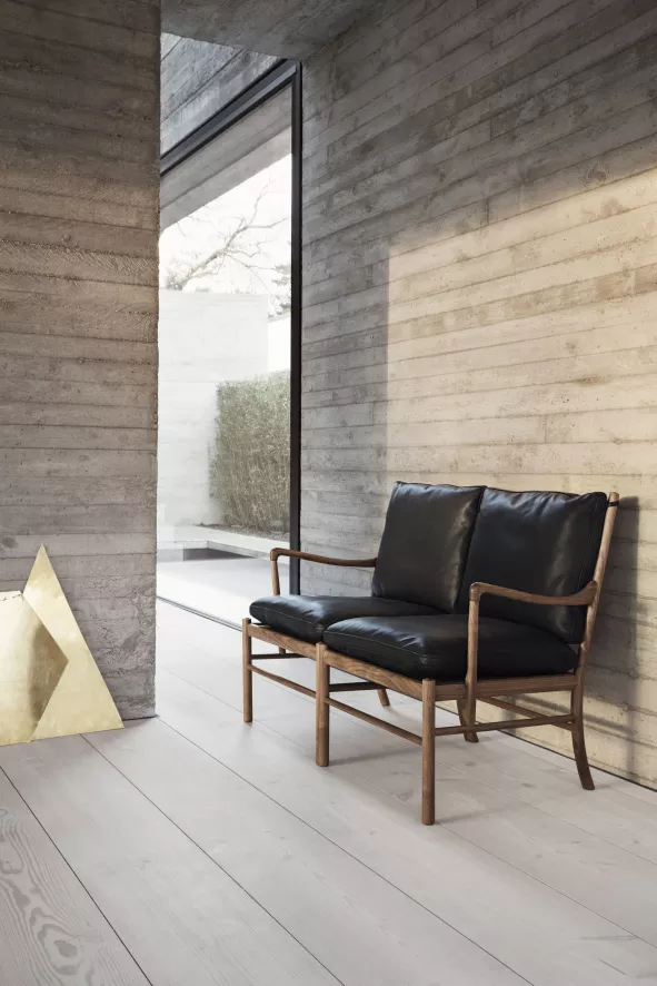 Carl Hansen & Son OW149-2 Colonial Bank Geolied Walnoten Thor 307 Leer 10 Carl Hansen & Son OW149-2 Colonial Bank Geolied Walnoten Thor 307 Leer - Afbeelding 8