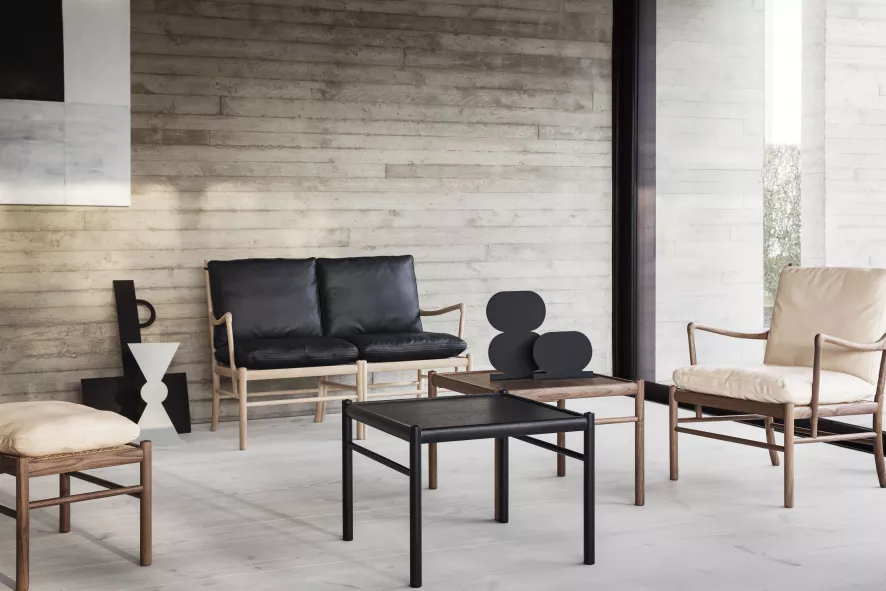 Carl Hansen & Son OW149-2 Colonial Bank Geolied Walnoten Thor 307 Leer 7 Carl Hansen & Son OW149-2 Colonial Bank Geolied Walnoten Thor 307 Leer - Afbeelding 5