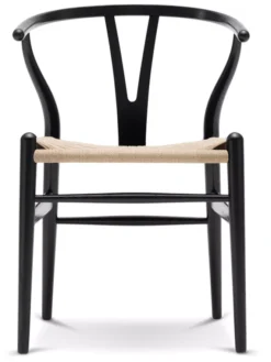 Carl Hansen & Son CH24 Wishbone Stoel Classic Natural Zwart Eiken