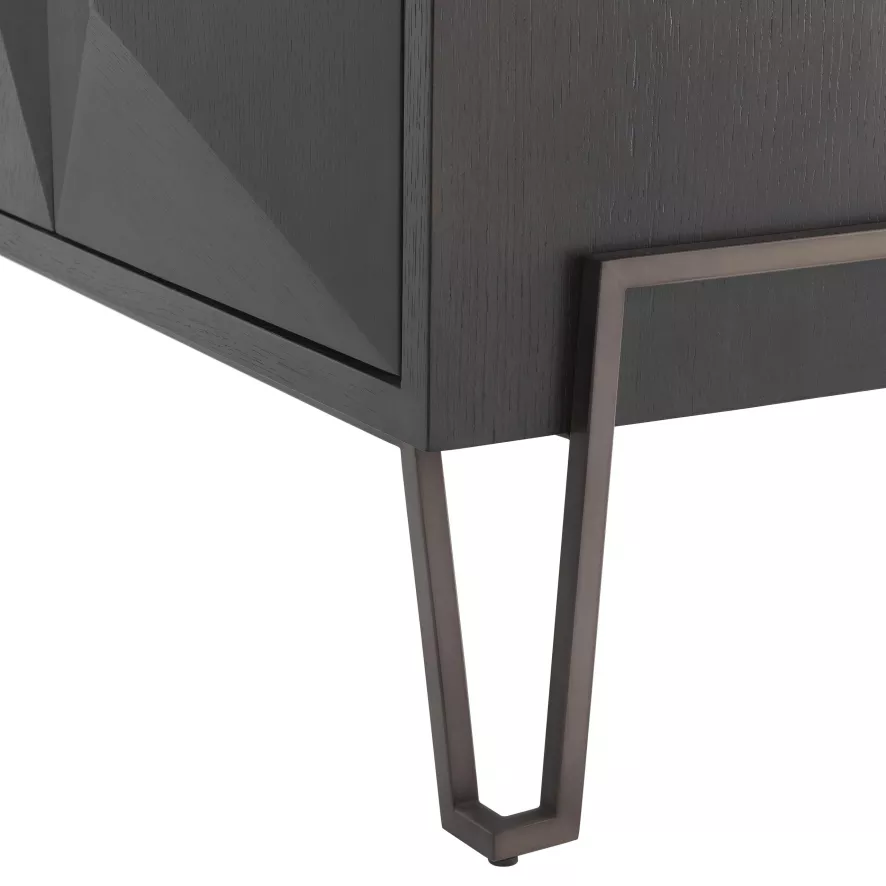 Eichholtz Highland Dressoir Charcoal 4 Eichholtz Highland Dressoir Charcoal - Afbeelding 2