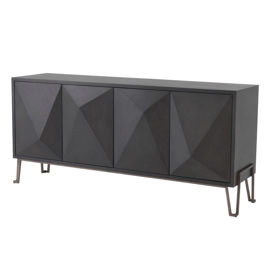Eichholtz Highland Dressoir Charcoal 7 Eichholtz Highland Dressoir Charcoal - Afbeelding 5