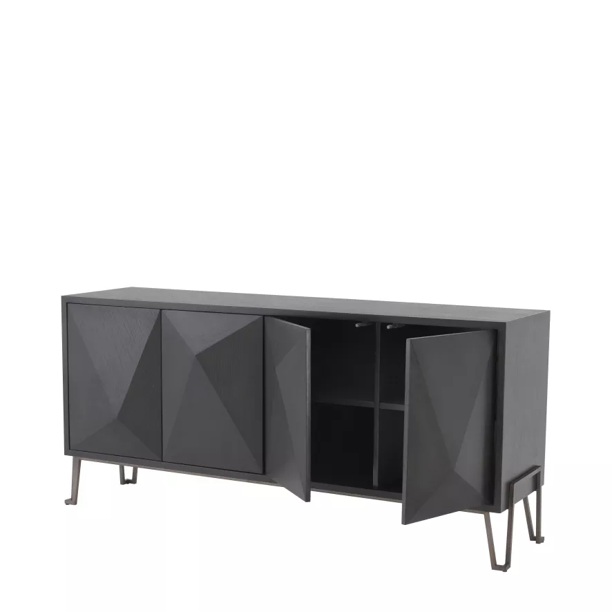 Eichholtz Highland Dressoir Charcoal 8 Eichholtz Highland Dressoir Charcoal - Afbeelding 6