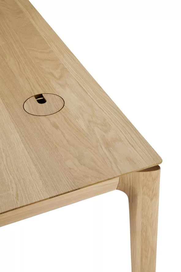 Ethnicraft Bok Bureau 140x70 Naturel Eiken 5 Ethnicraft Bok Bureau 140x70 Naturel Eiken - Afbeelding 3