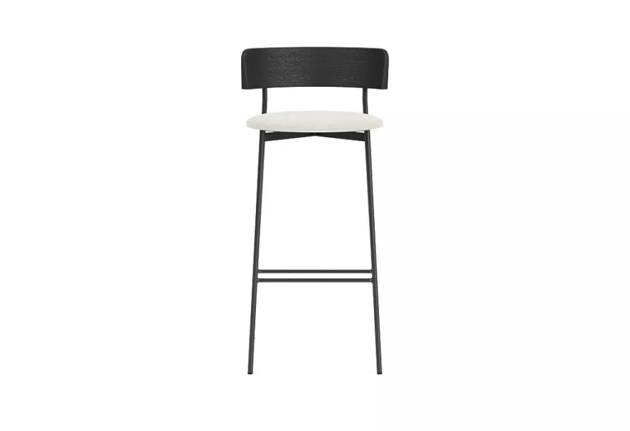 FÉST Friday Barkruk 75 Zwart Soil 01 Natural 12 FÉST Friday Barkruk 75 Zwart Soil 01 Natural - Afbeelding 10