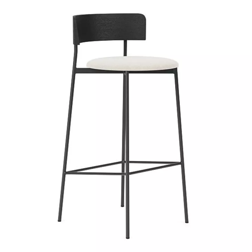 FÉST Friday Barkruk 75 Zwart Soil 01 Natural 3 FÉST Friday Barkruk 75 Zwart Soil 01 Natural