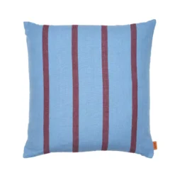 Ferm Living Grand Kussen 50x50 Faded Blue/Burgundy