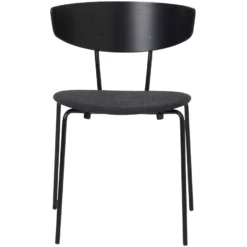 Ferm Living Herman Gestoffeerde Stoel Zwart/donkergrijs