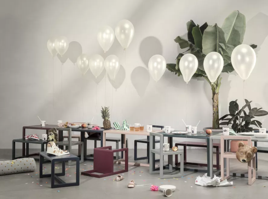 Ferm Living Little Architect Kinderbank Roze 4 Ferm Living Little Architect Kinderbank Roze - Afbeelding 2