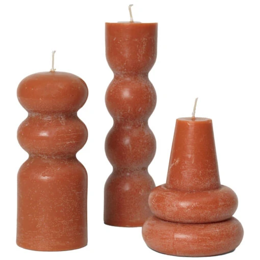 Ferm Living Torno Kaarsen Set Van 3 Amber