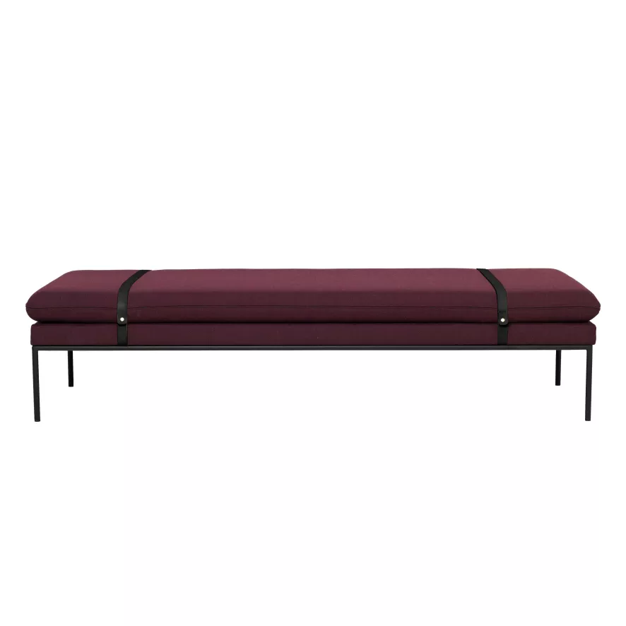 Ferm Living Turn Daybed Bank Fiord Met Zwarte Band, Donkergrijs 5 Ferm Living Turn Daybed Bank Fiord Met Zwarte Band, Donkergrijs - Afbeelding 3