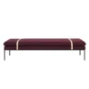 Ferm Living Turn Daybed Bank Fiord Bordeaux
