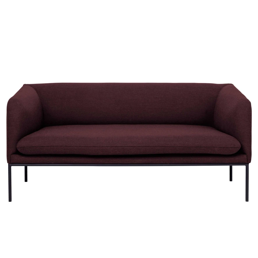 Ferm Living Turn Sofa Bank Fiord 2-zits Bordeaux 4 Ferm Living Turn Sofa Bank Fiord 2-zits Bordeaux - Afbeelding 2