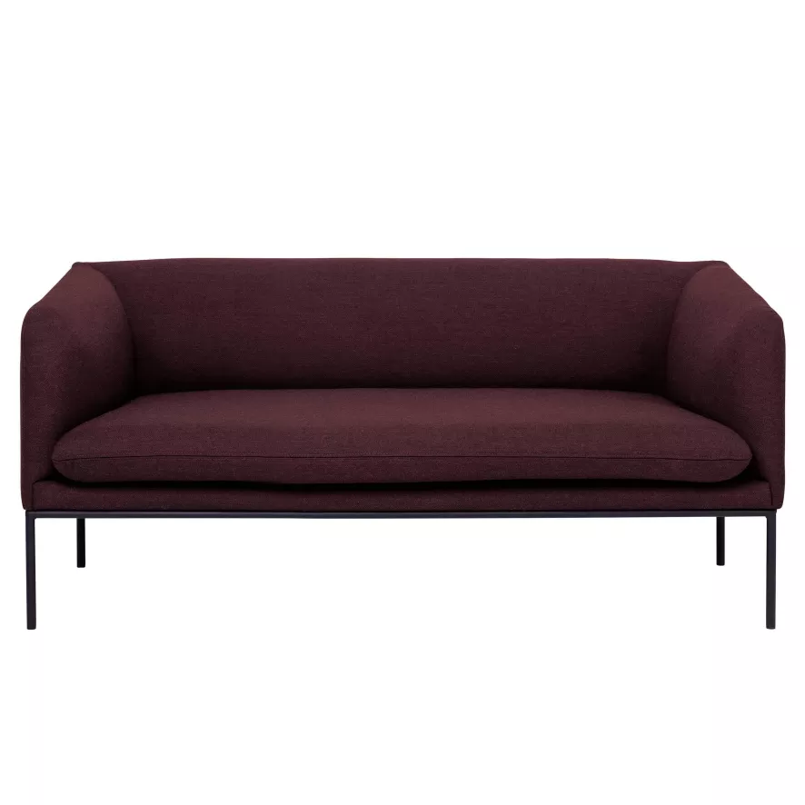 Ferm Living Turn Sofa Bank Fiord 2-zits Bordeaux 3 Ferm Living Turn Sofa Bank Fiord 2-zits Bordeaux