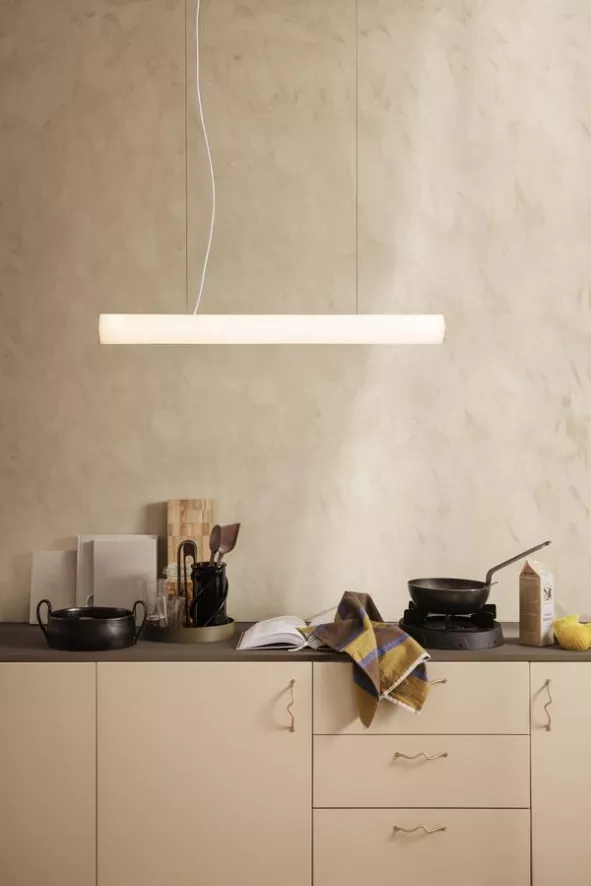 Ferm Living Vuelta Hanglamp 100 LED Wit/messing 6 Ferm Living Vuelta Hanglamp 100 LED Wit/messing - Afbeelding 4