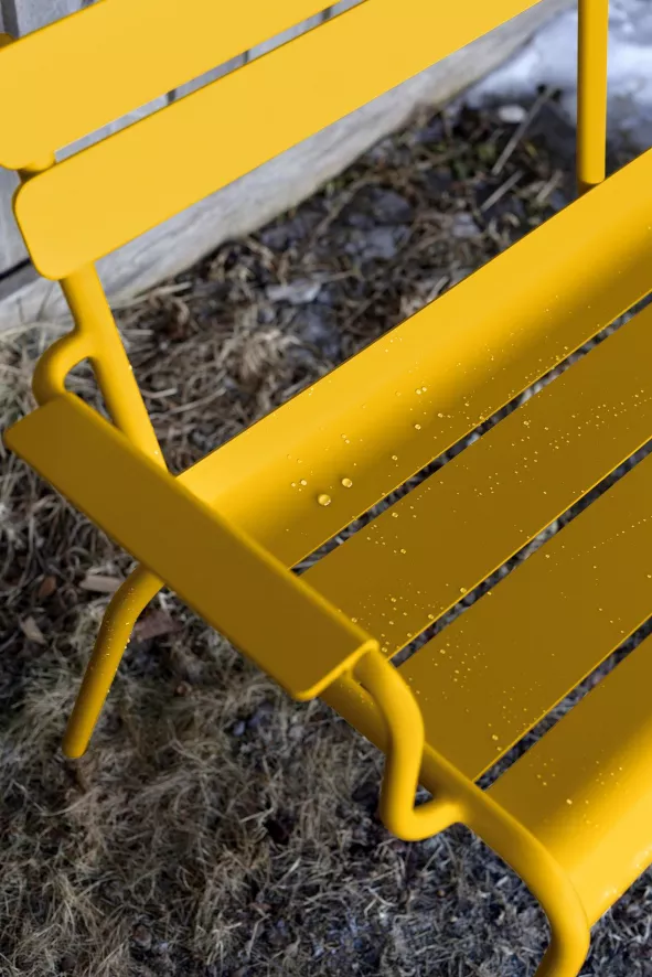 Fermob Luxembourg Tuinbank Met Rug En Armleuning Frosted Lemon 15 Fermob Luxembourg Tuinbank Met Rug En Armleuning Frosted Lemon - Afbeelding 13