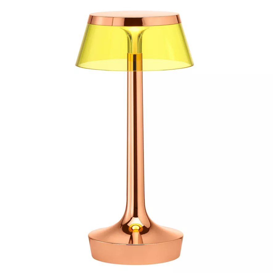 Flos Bon Jour Unplugged Tafellamp LED Oplaadbaar Koper, Kap Transparant 6 Flos Bon Jour Unplugged Tafellamp LED Oplaadbaar Koper, Kap Transparant - Afbeelding 4