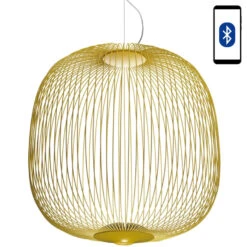 Foscarini Spokes 2 Large MyLight Hanglamp Ø70 LED Goud