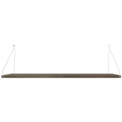 Frama Shelf Wandplank 80x27 Donker/roestvrijstaal