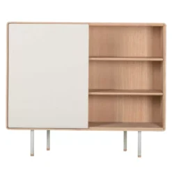 Gazzda Fina Dressoir 118 Met Deur Mushroom 4176 Whitewash