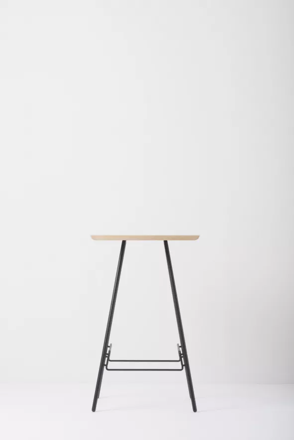 Gazzda Leina Bar Tafel 70x70 Natural, Wit Onderstel 14 Gazzda Leina Bar Tafel 70x70 Natural, Wit Onderstel - Afbeelding 12