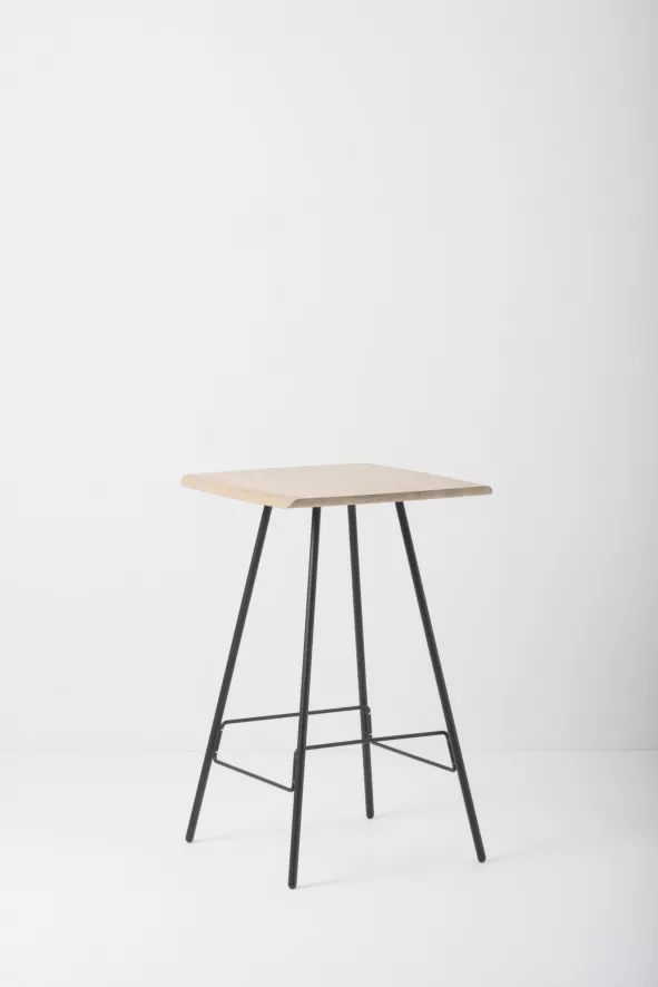 Gazzda Leina Bar Tafel 70x70 Natural, Wit Onderstel 16 Gazzda Leina Bar Tafel 70x70 Natural, Wit Onderstel - Afbeelding 14