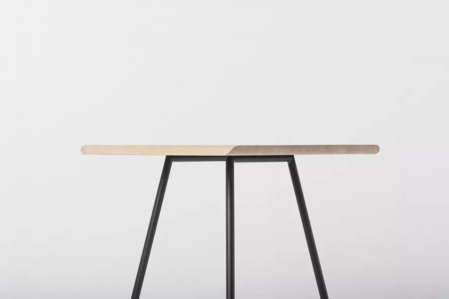 Gazzda Leina Bar Tafel 70x70 Natural, Wit Onderstel 19 Gazzda Leina Bar Tafel 70x70 Natural, Wit Onderstel - Afbeelding 17