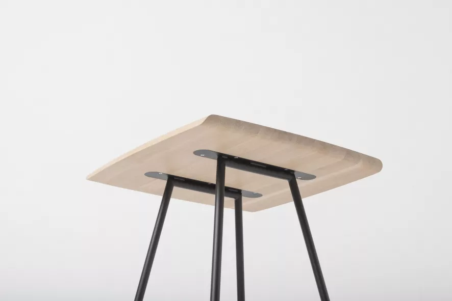 Gazzda Leina Bar Tafel 70x70 Natural, Wit Onderstel 21 Gazzda Leina Bar Tafel 70x70 Natural, Wit Onderstel - Afbeelding 19