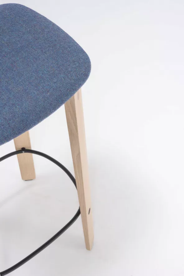 Gazzda Nora Barkruk Zonder Leuning Whitewash Main Line Flax Russel 5 Gazzda Nora Barkruk Zonder Leuning Whitewash Main Line Flax Russel - Afbeelding 3