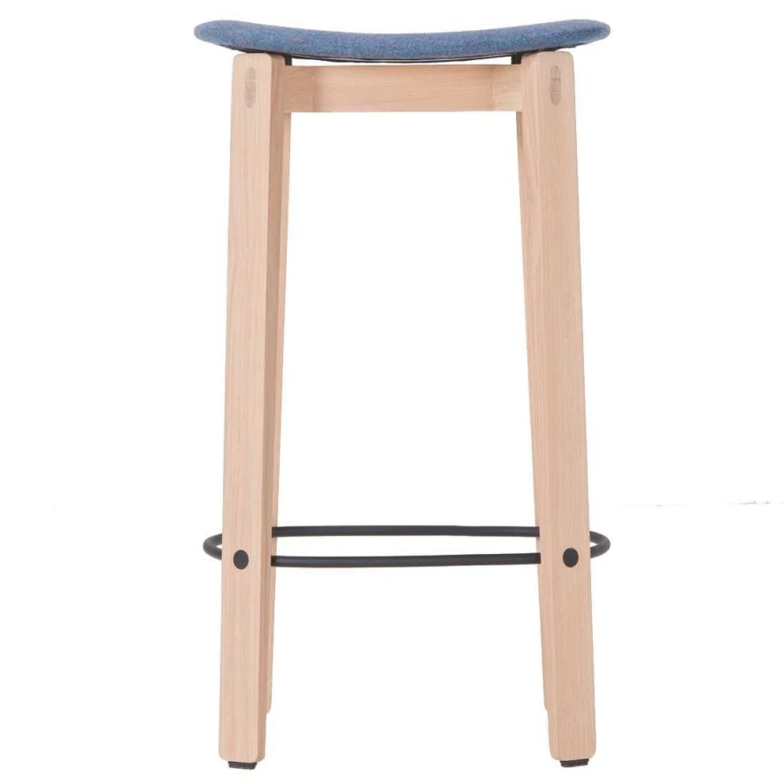 Gazzda Nora Barkruk Zonder Leuning Whitewash Main Line Flax Russel 6 Gazzda Nora Barkruk Zonder Leuning Whitewash Main Line Flax Russel - Afbeelding 4