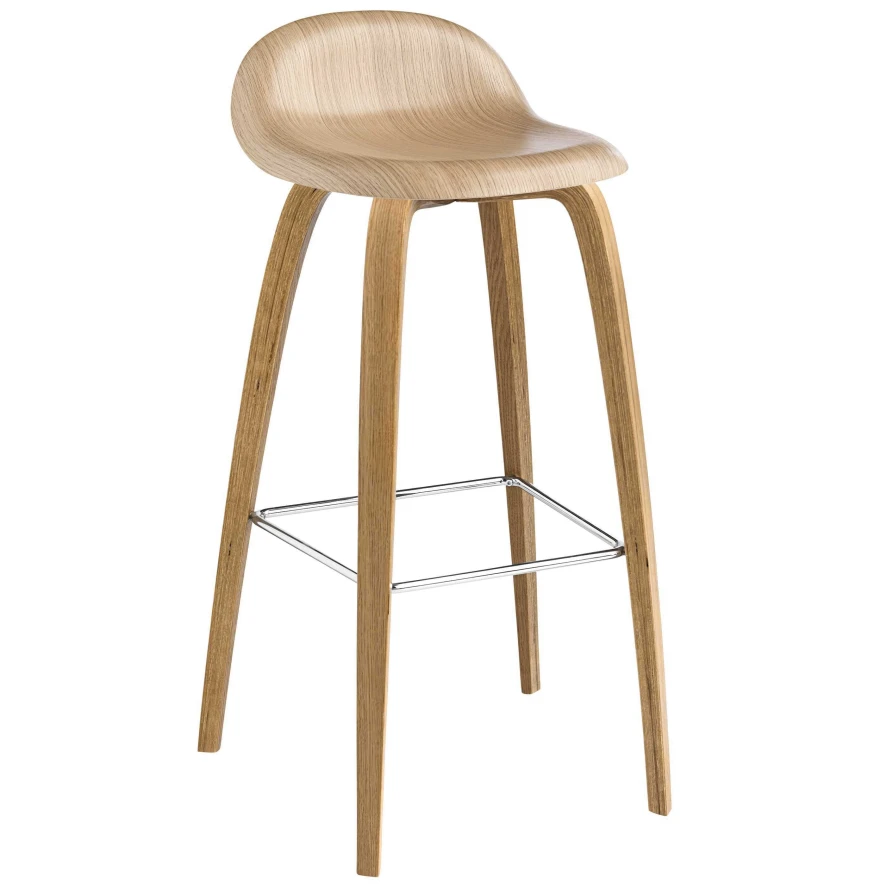 Gubi Gubi 3D Wood Barkruk, Walnoot 9 Gubi Gubi 3D Wood Barkruk, Walnoot - Afbeelding 7