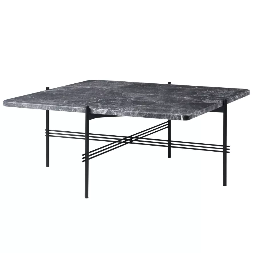 Gubi TS Salontafel 80x80 Zwart/grijs Marmer 3 Gubi TS Salontafel 80x80 Zwart/grijs Marmer