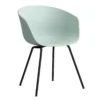 Hay AAC26 Stoel Zwart Onderstel Dusty Mint