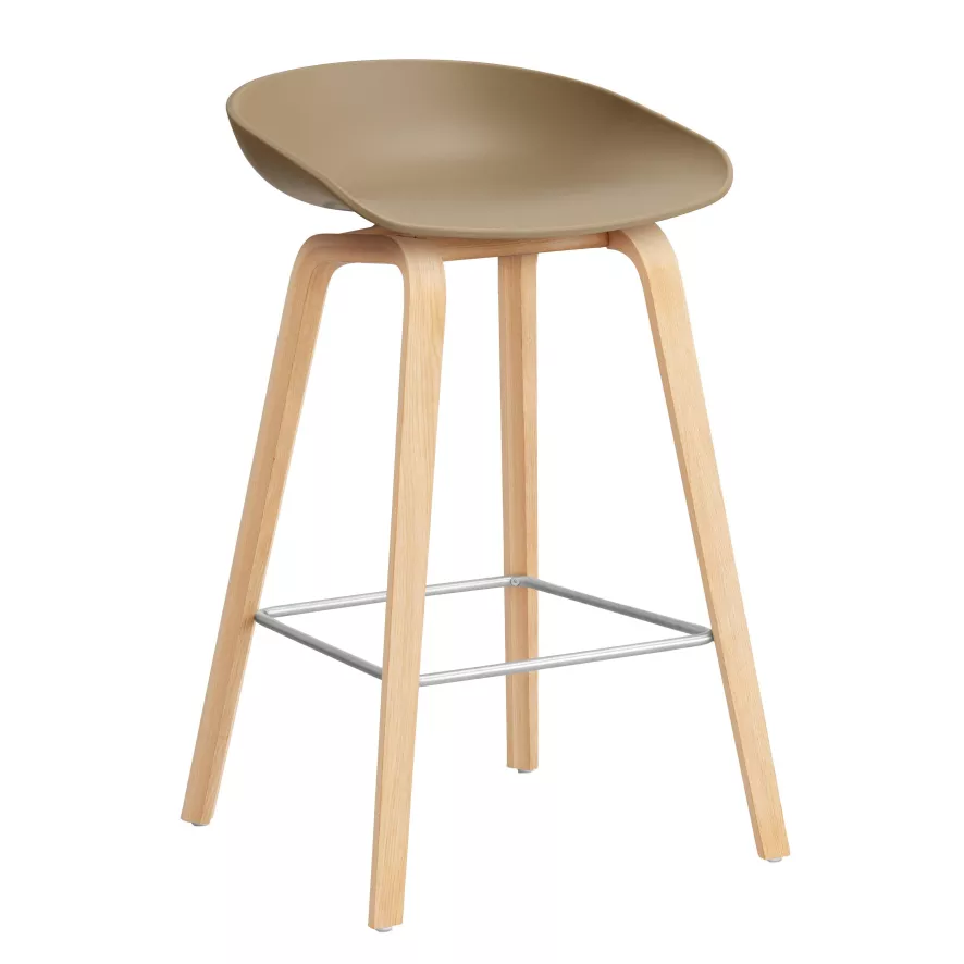 Hay AAS32 Barkruk 65cm Gezeept Eiken Onderstel Clay 3 Hay AAS32 Barkruk 65cm Gezeept Eiken Onderstel Clay